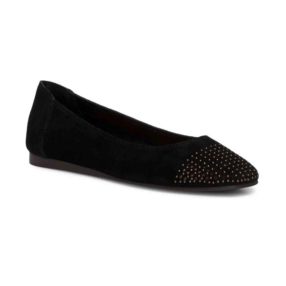 Lucky Brand Black Suede Abbitha Ballet Flats Sz.7.5